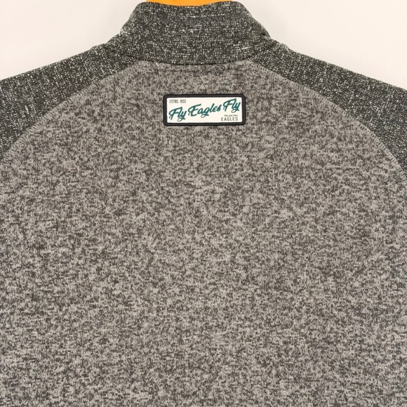 Darius Rucker Philadelphia Eagles Mens 3XL Quarter Zip Pullover Fleece Grey NFL - Picture 6 of 8